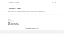 Desktop Screenshot of casserolequeen.com