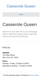 Mobile Screenshot of casserolequeen.com
